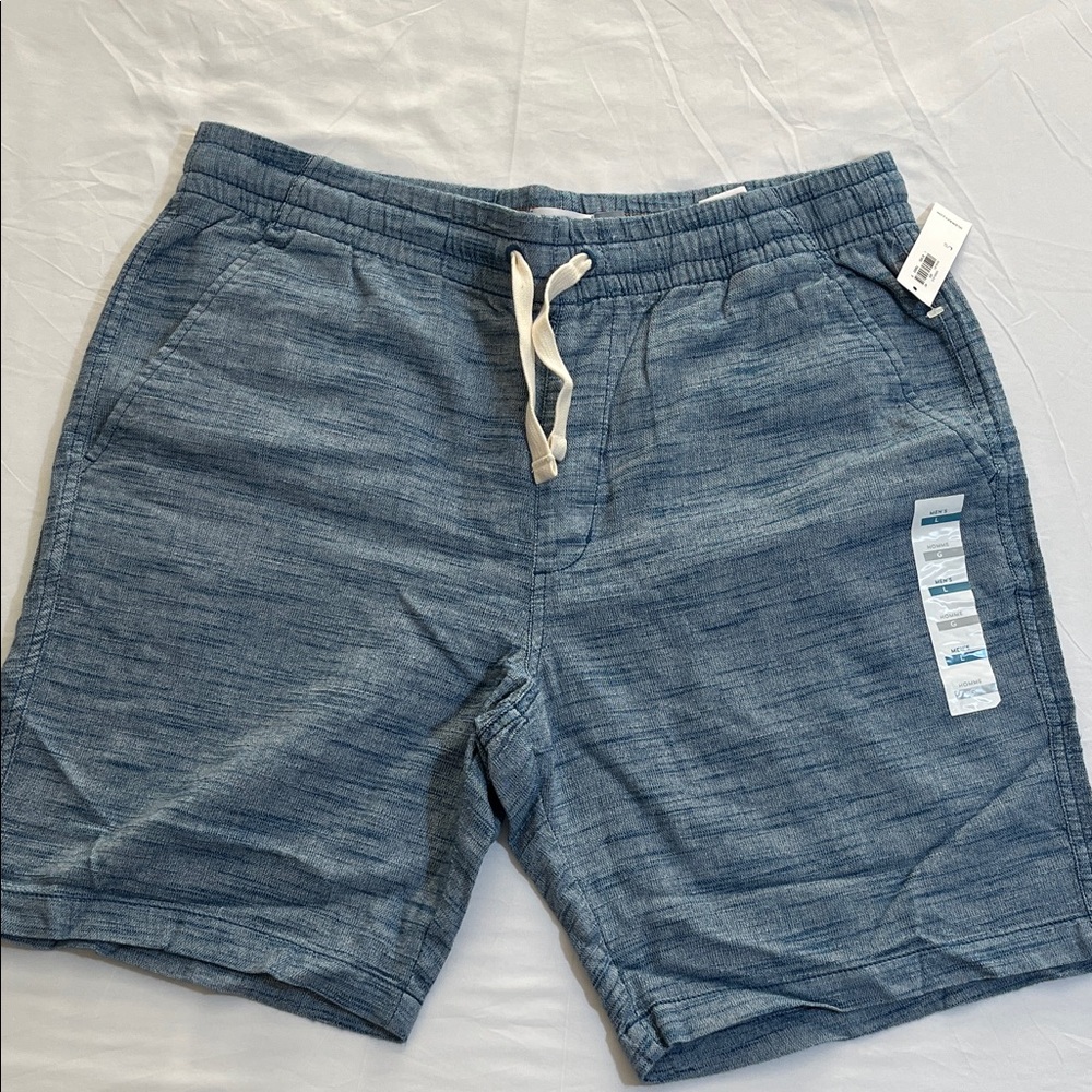 Old Navy Men's Heathered Blue Athletic Shorts